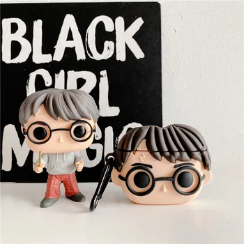 

For Airpods 1 2 3 Cute Boy Cartoon Anime Soft Earphone Case for AirPods Pro Headphone 3D Soft Silicone Cover Case with Hook