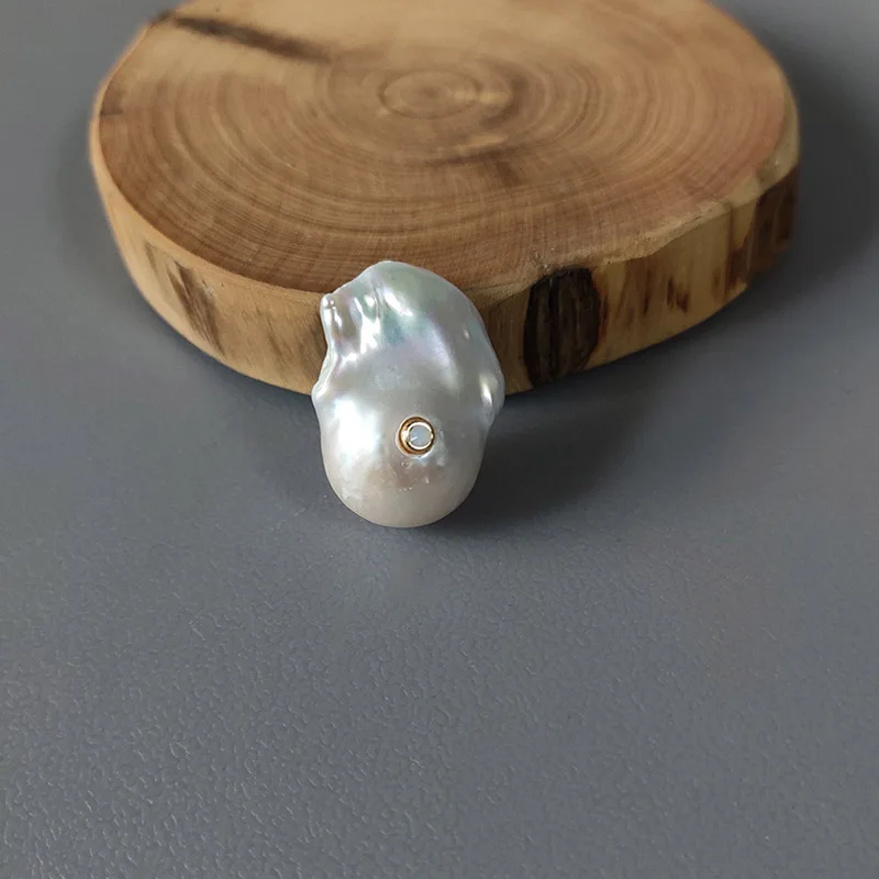 

20mm-25mm natural freshwater pearl 1pc crystal embellishment exquisite fashion DIY necklace bracelet earrings accessories