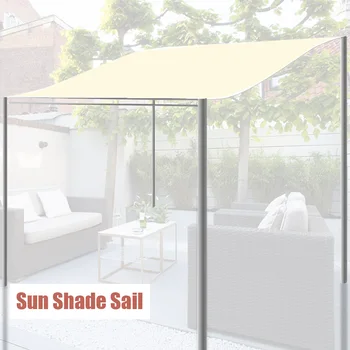 

Shading Sunscreen Canopy UV Block Lawn Easy Install Pergola Outdoor Patio Wear Resistant Waterproof Awning Sun Shade Sail Garden