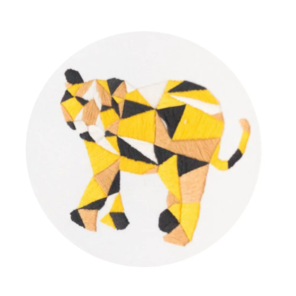 Tiger DIY ленты инструмент для вышивки наборы для рукоделия настенные художественные украшения дома для начинающих J99Store - Цвет: Tiger