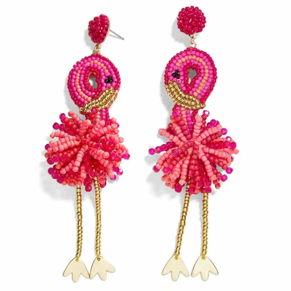 Girlgo богемные акриловые серьги ручной работы с птицами для женщин, Модные Цветные Висячие серьги, ювелирные изделия, подарок на свадьбу - Окраска металла: Style 6