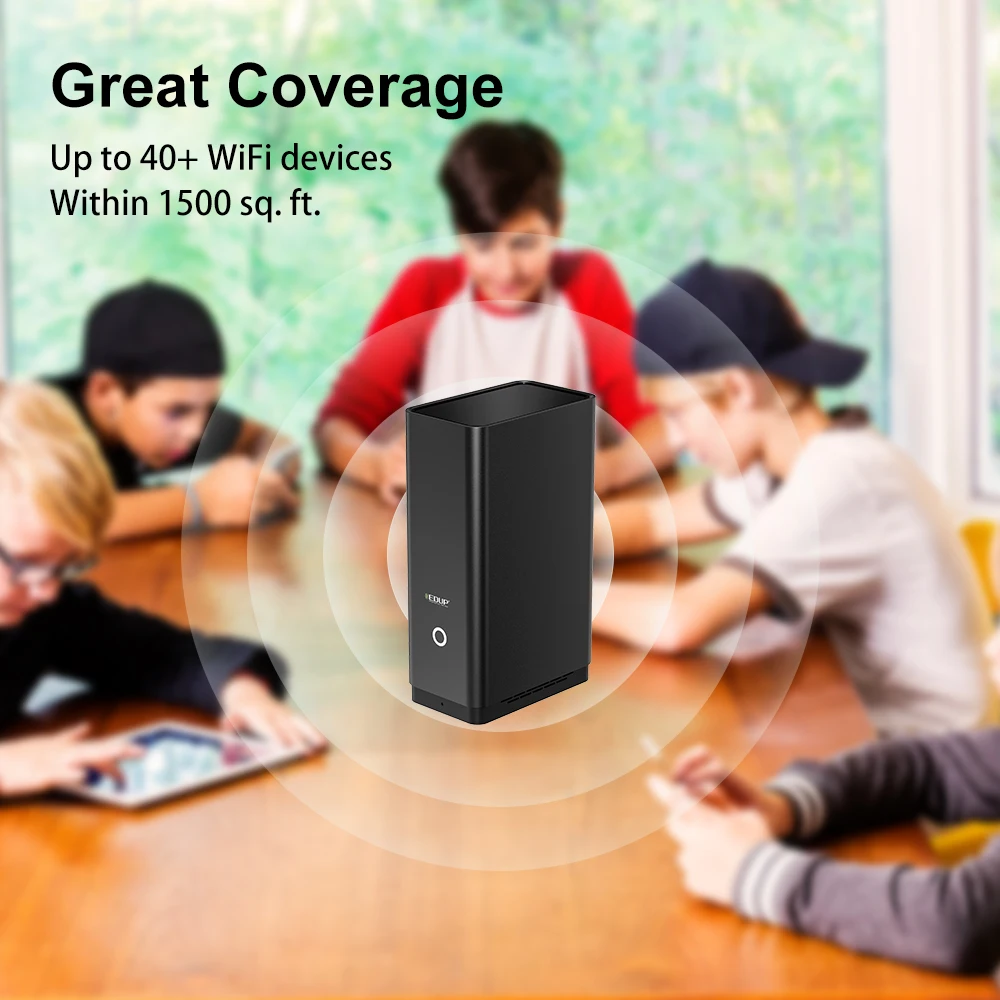 EDUP 1800Mbps Không Dây WiFi 6 Chơi Game Router Băng Tần Kép 2.4G/5Ghz VPN Ethernet Gigabit Tốc Độ Internet AX1800 Router Wifi LAN mobile wifi signal booster