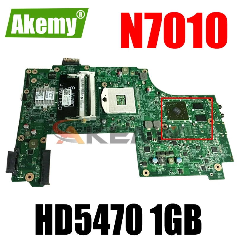 Akemy для DELL N7010 Материнская плата ноутбука CN-0V20WM 0V20WM V20WM DAUM9BMB6D0 HM57 HD 5470 1 ГБ 100%