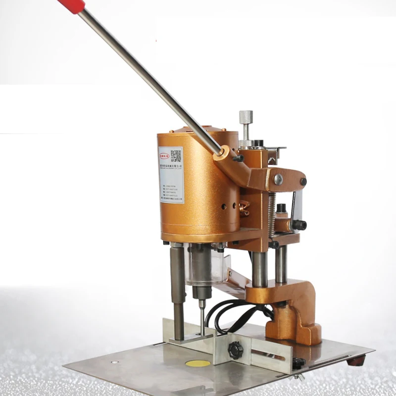 Paper Punching Machine Single Round Hole Desktop Punching 220V/180W Loose-Leaf Voucher Paper Punching Machine DK-150 Electric Tag Machine paper punching tool