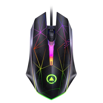 

Gaming Mouse USB Wired Ergonomic Mouse 1200 DPI Computer Mouse Gamer Mice Mause With Mix Color LED Backlight For Laptop PC Gamer