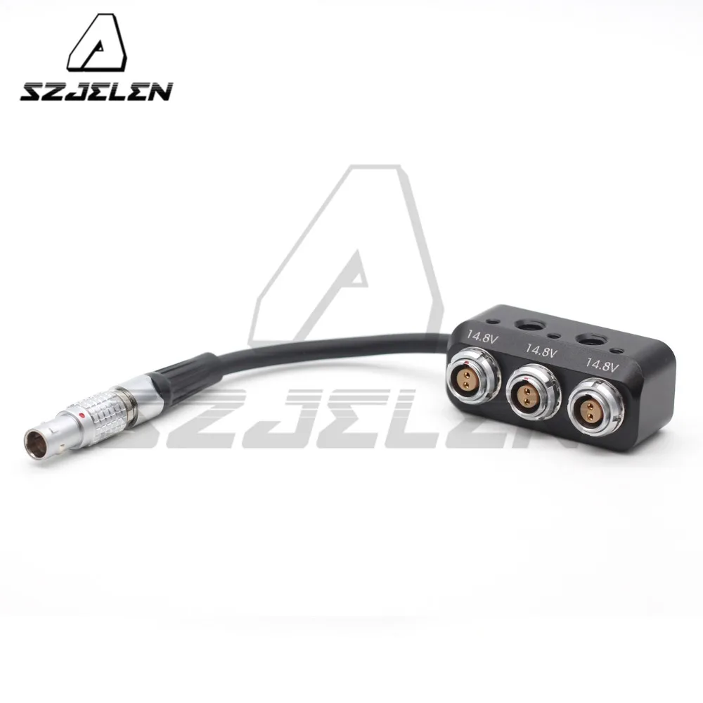 0B 2pin Male+ 0B 2pin женский концентратор переходник разветвитель для ARRI/SONY распределитель питания камеры, трехполосный разветвитель