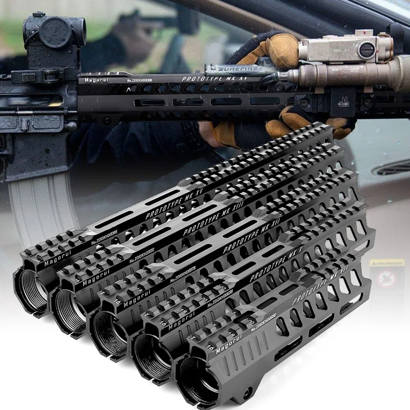 EWOLF 7 &quot10&quot 12 &quot13 5&quot 15 &quotAR15 свободный поплавок Блестящий Защитный прицел MK
