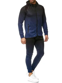 

2020 autumn and winter men's casual sports suit men's gradient European and American suits men's fashion