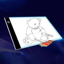 Tablero de copia portátil, Tableta de dibujo Digital LED, USB regulable, pizarra gráfica electrónica de dibujo