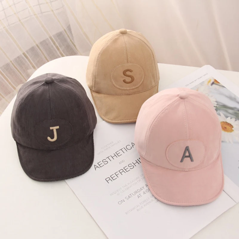 Spring Summer Soft Cotton Baby Letter Cap Hats Kids Girl Boy Adjustable Baseball Caps Children Snapback Sun Hat | Мать и ребенок