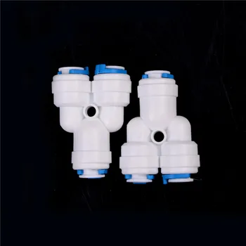 

Sale 2PCS 1/4"x1/4"x1/4" 3-way Y Splitter Aquarium Quick Connect Push Fit RO Water Tap Connector Garden Tools Y Connector