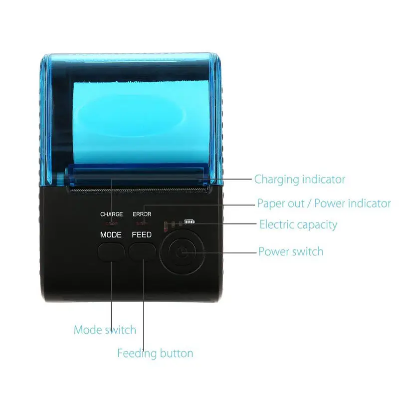 Горячая-Zjiang Zj-5805 58 мм Bluetooth Pos чековый термопринтер Android 4,0 точечный матричный Термопринтер для супермаркера