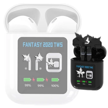 

2020 TWS LED Display Custom Logo Picture TWS True Wireless Earbuds Wireless Bluetooth Headphones 5.0 HIFI Mini Sports Headsets