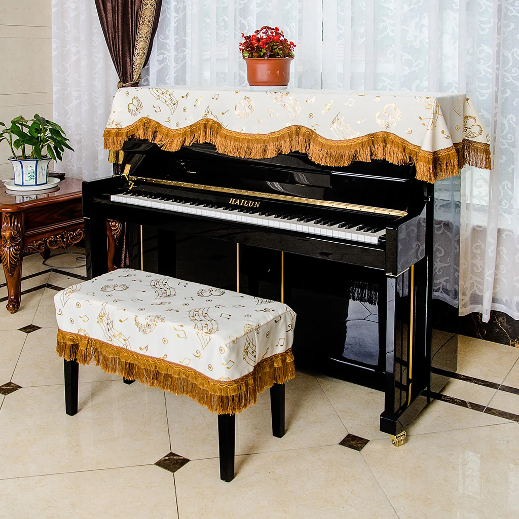 Details about   1pc Piano Stool Cover Durable Portable Useful Piano Seat Cover Piano Bench Cover 