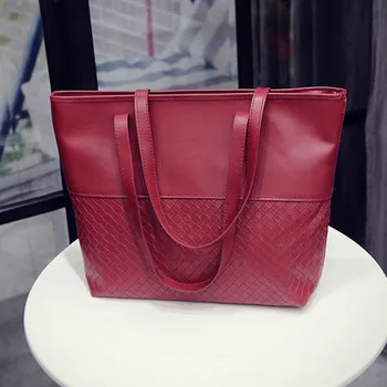 

Women Handbag Shoulder Tote Satchel Large Messenger Bag Purse Woven Handbag Casual Bag Large capacity leather shoulder bag