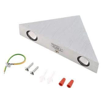 

High Power Trigonal Wall Sconce Super Bright 1W LED Wall Light Portable Patio Lamp Durable Modern Decorative Light