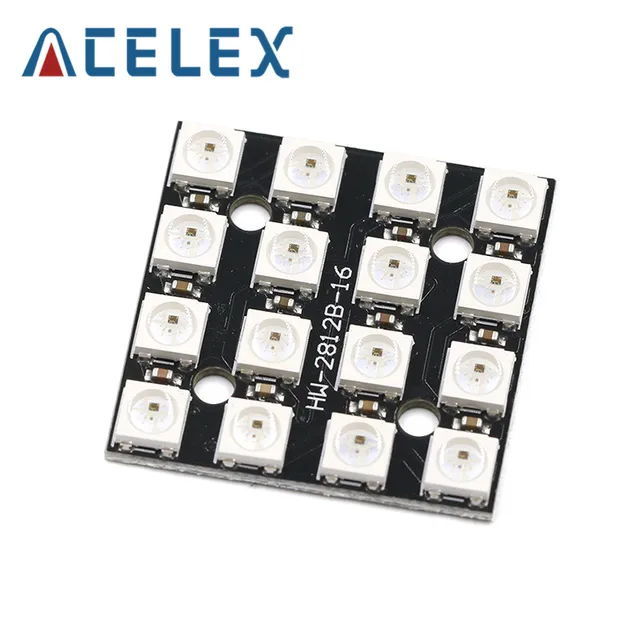 16 Bit WS2812 5050 RGB LED Square Board 16 Bit WS2812 5050 RGB LED Square Board
