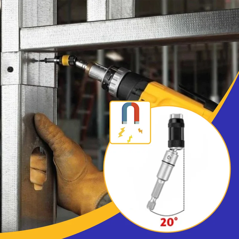 

1/4 Inch Hex Shank Magnetic Screw Drill Tip Bit Holder Drill Screw Tool Precision Electric Screwdriver Set Woodworking Tools