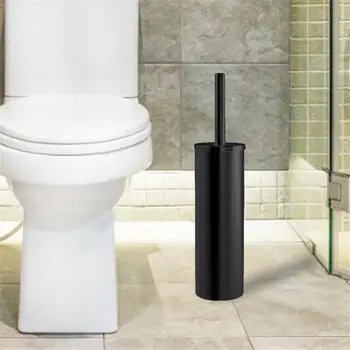 

Bathroom Accessories Tanding Toilet Brush Holder Matte Black Creative Washroom Accessory Toilet Clean Brush