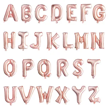 

Rose Gold Letter Number Balloon Birthday Party Decoration Kids Gold Wedding Balloons Alphabet Air Globos Anniversary Party Decor