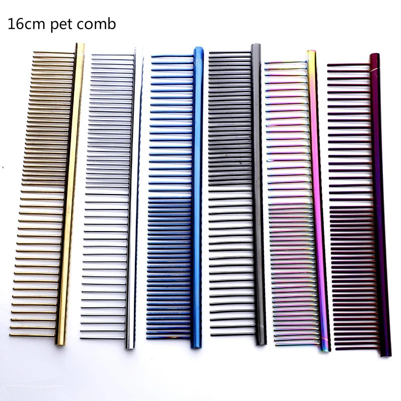 Peine profesional de alta calidad para mascotas, cepillo de pelo de 16cm, cepillo de perro mascota, accesorios para gatos, 1 Uds.