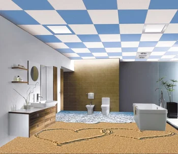 

[Self-Adhesive] 3D Love Drawn On The Beach 1448 Floor Wallpaper Mural Wall Print Decal Wall Murals