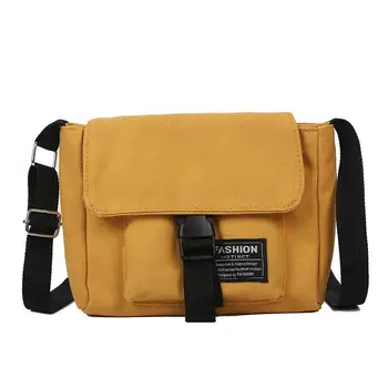 

Women Canvas Bag Shopping Bag Solid Color High Capacity Shoulder Bag Women's Messenger Bag Сумка Женская Большая