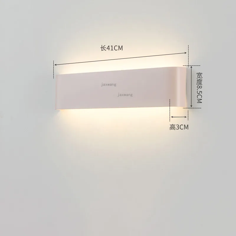 Nordic LED Wall Lamp Bedside Sconces Minimalist Home Deco Lighting Fixtures Corridor Wall Light Mirror Light Bathroom Fixtures - Цвет абажура: Pink