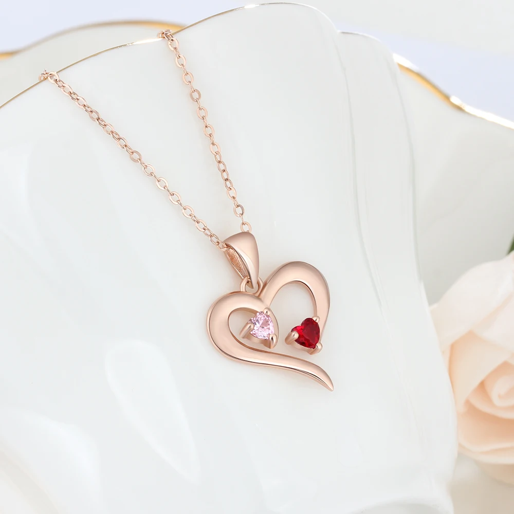 JewelOra ожерелье из стерлингового серебра 925 пробы с индивидуальным сердцем 2