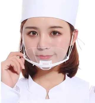 

10-50pcs Transparent Mask Saliva Catering Special Plastic Anti-fog Ventilative Chef Masks Anti Bacteria Mouth Face Mask