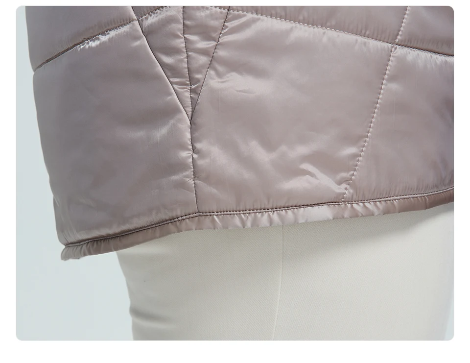 Astrid 2020 New Autumn Winter Womens coat women Windproof warm parka Plaid fashion Jacket hood large sizes female clothing 9385