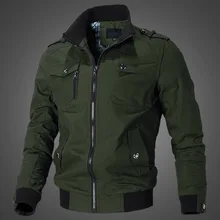 

QIWN 2021 Fall New Large Size Men's Jacket Fall Casual Jacket Army Green Workwear Jacket Men Jacket Plus Size Clothes Jacket