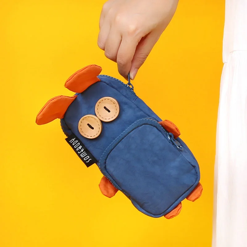 Three-color Patch Pen Strap Kawaii Korea Creative Funny Rabbit Pencil Band Large Capacity Cute Student Nanobag Stationery Box | Канцтовары