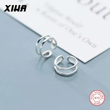 

Simple Layered Ear Clip Kid Child Fashion Jewelry 925 Sterling Silver Clip on Earring for non Pierced Ear Cuff Earcuff for Women