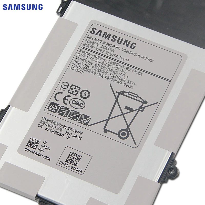 Сменный аккумулятор samsung EB-BW720ABE для samsung GALAXY TabPro S SM-W708 SM-W700N Tab Pro S 5200mAh