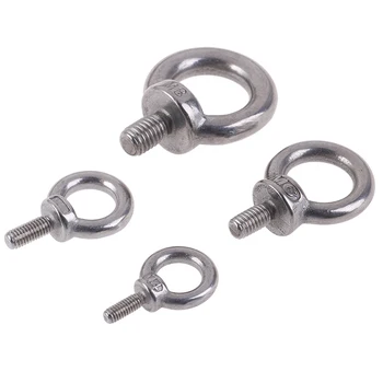 

1Pc Stainless Steel M4 M5 M6 M8 304 Marine Lifting Eye Screws Ring Loop Hole for Eyebolt