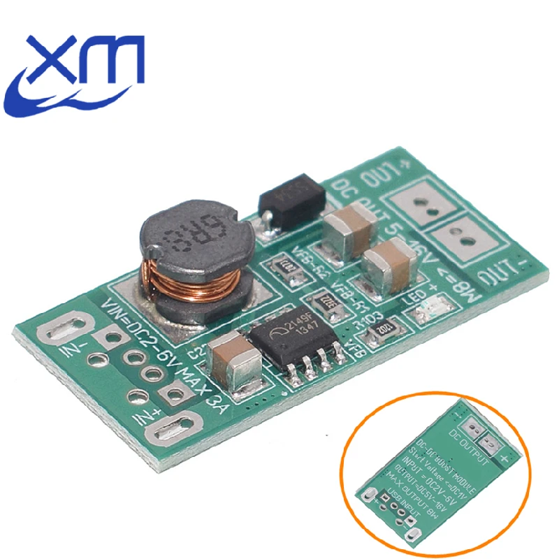 8W USB Input DC-DC 2V to 6V Converter Step Up Module Power Supply Boost Module 