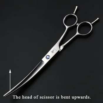 

Professional 7 Inch Hair Scissors Barber Hairdressing Cutting Shears Pet Scissors Curved Upward
