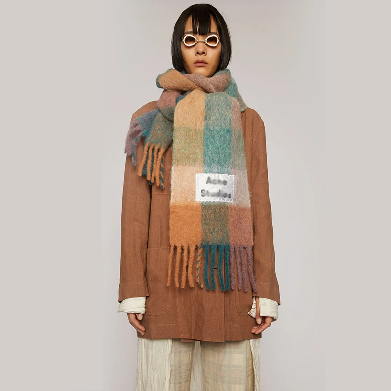 New 2021 AC studios men and women winter scarf Shawl Shawl warm shawl women cashmere blanket cashmere scarf neck scarf