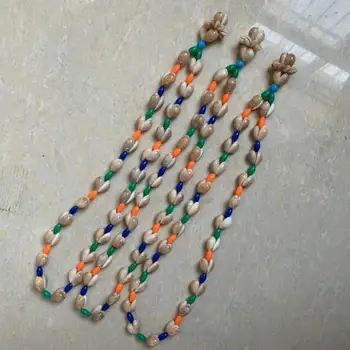 

Natural shell color shells and shell necklace sweater chain
