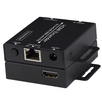 

Cat5e/6 Cable With POE Extension Ethernet 2 Port Splitter Home Power Adapter Sender Up To 50M Receiver Loop Out HDMI Extender