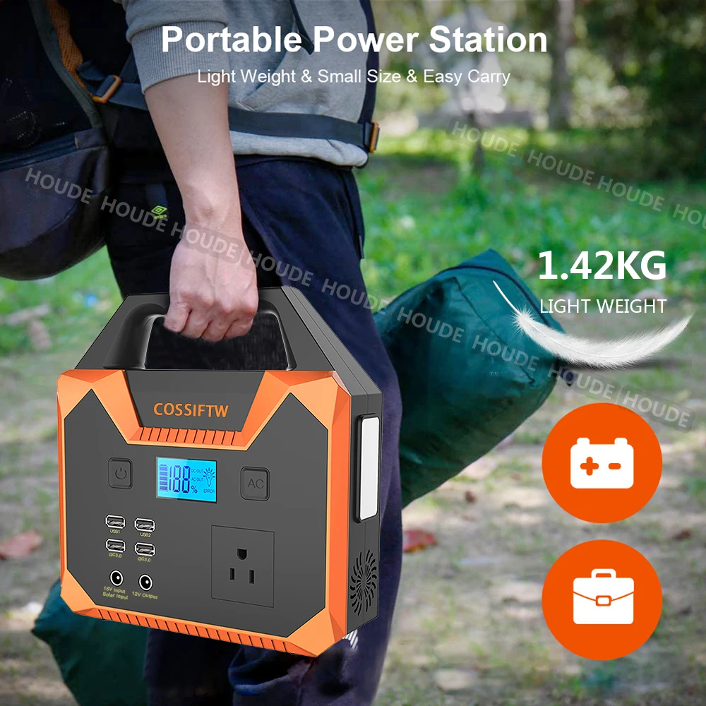 Generador solar – Estación de energía portátil para fuente de alimentación  de emergencia, generadores portátiles para camping, uso doméstico y