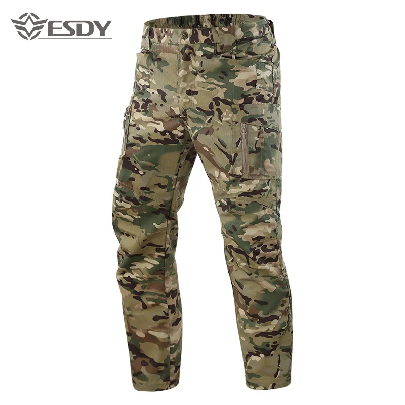 

Outdoor Winter Men Warm Hiking Pants Camouflage Tactical Army Combat CS Pants Multicolor Hunting Fishing Training Hunting Pants