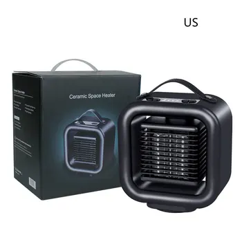 

Portable Mini Desktop Warmer Heater Fan Winter Warm PTC for Home Office Ceramic Fast Heat Handy Super Quiet
