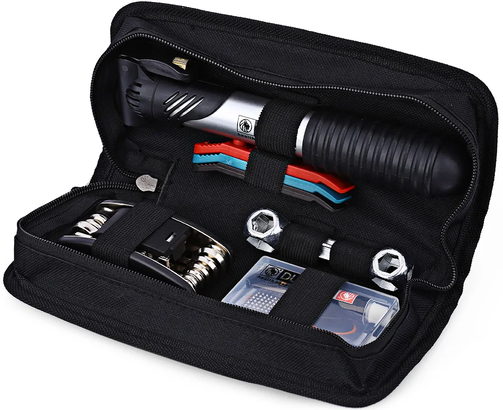 Mountain Bike Repair Kit Mountain Bike Multi-Function Repair Tool Kit All-In-One Tool Kit Portable Pump Bicycle Repair Kit