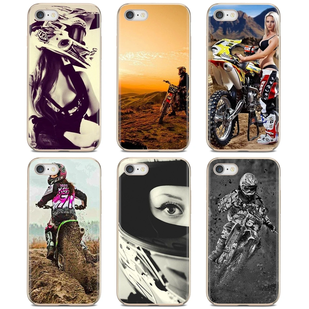 For Xiaomi Redmi 4A 7A S2 Note 8 3 3S 4 4X 5 Plus 6 7 6A Pro Pocophone F1 Soft TPU Case motocross girl riders Pattern motorcycle | Мобильные