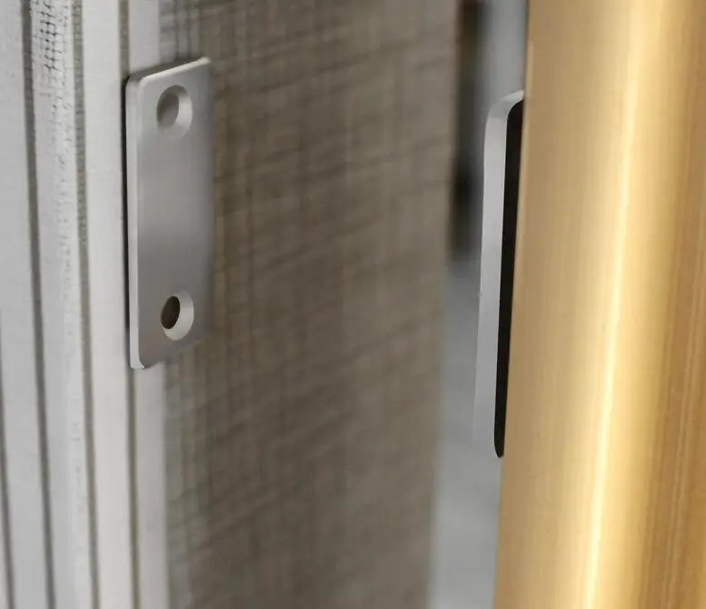 1 Juego de tope magnético Stealth para puerta, pestillo para puerta sin