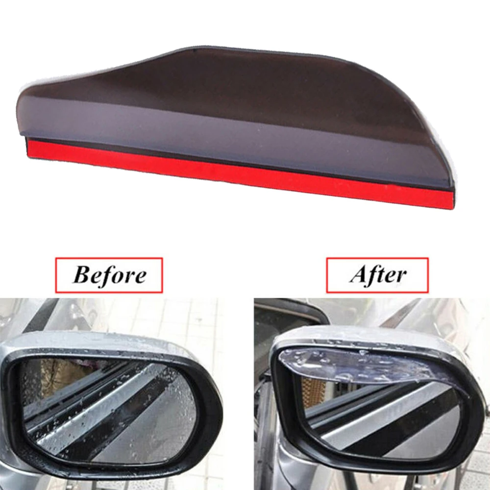 1 пара Гибкие ПВХ Пластиковые зеркало заднего вида снег дождь доска для бровей