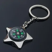 Производители в настоящее время доступны оптом пятиконечный Звездный брелок компас брелок для ключей деятельности небольшие подарки Customiza