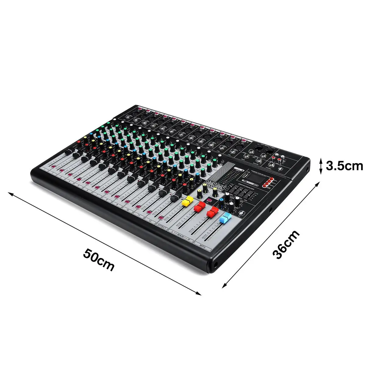 12 каналов bluetooth аудио микшер микшерный пульт Профессиональный Live Studio караоке плеер усилитель с USB XLR 48 В фантомное питание